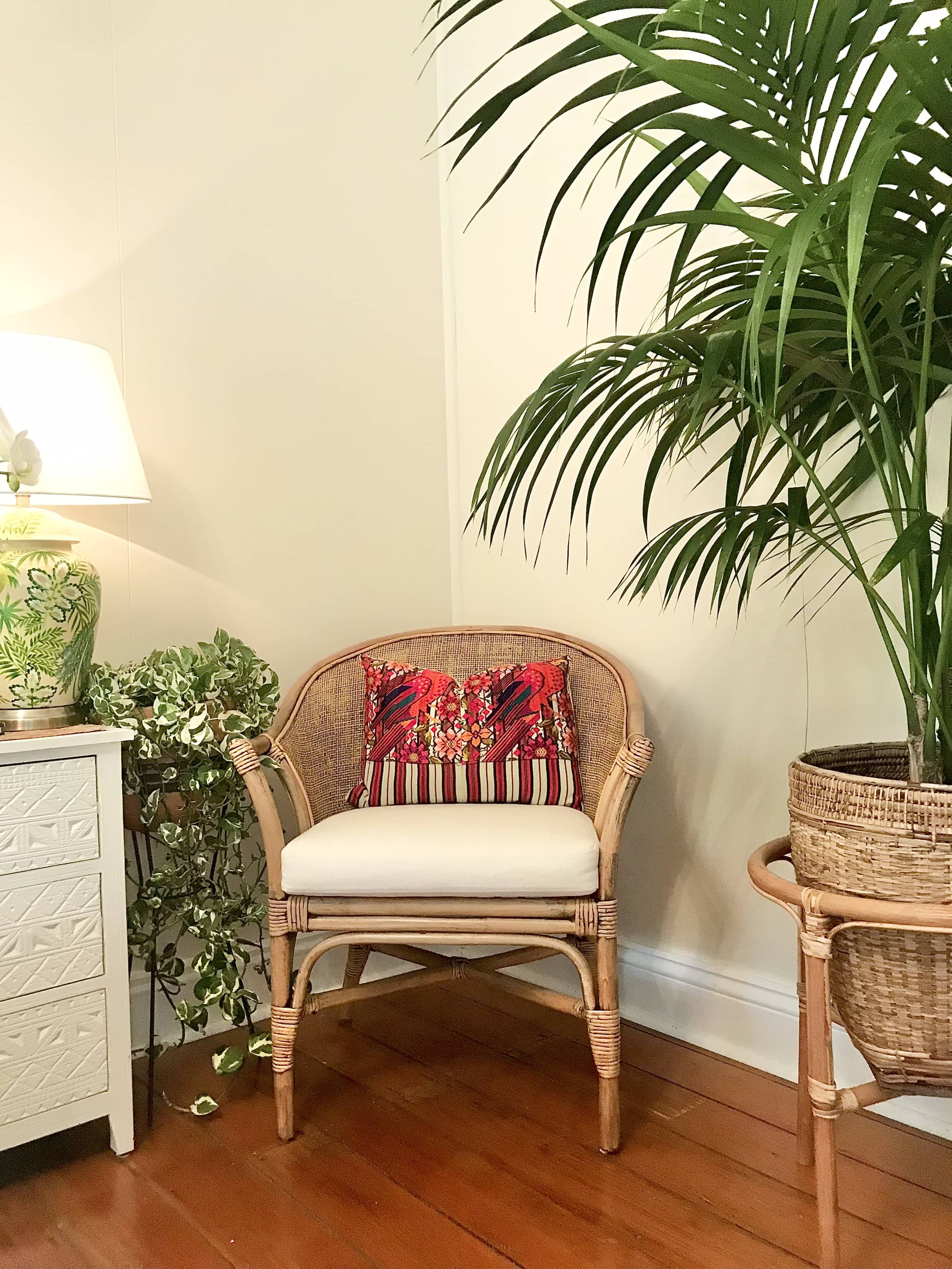 Huipil Pillow - Parrots IV