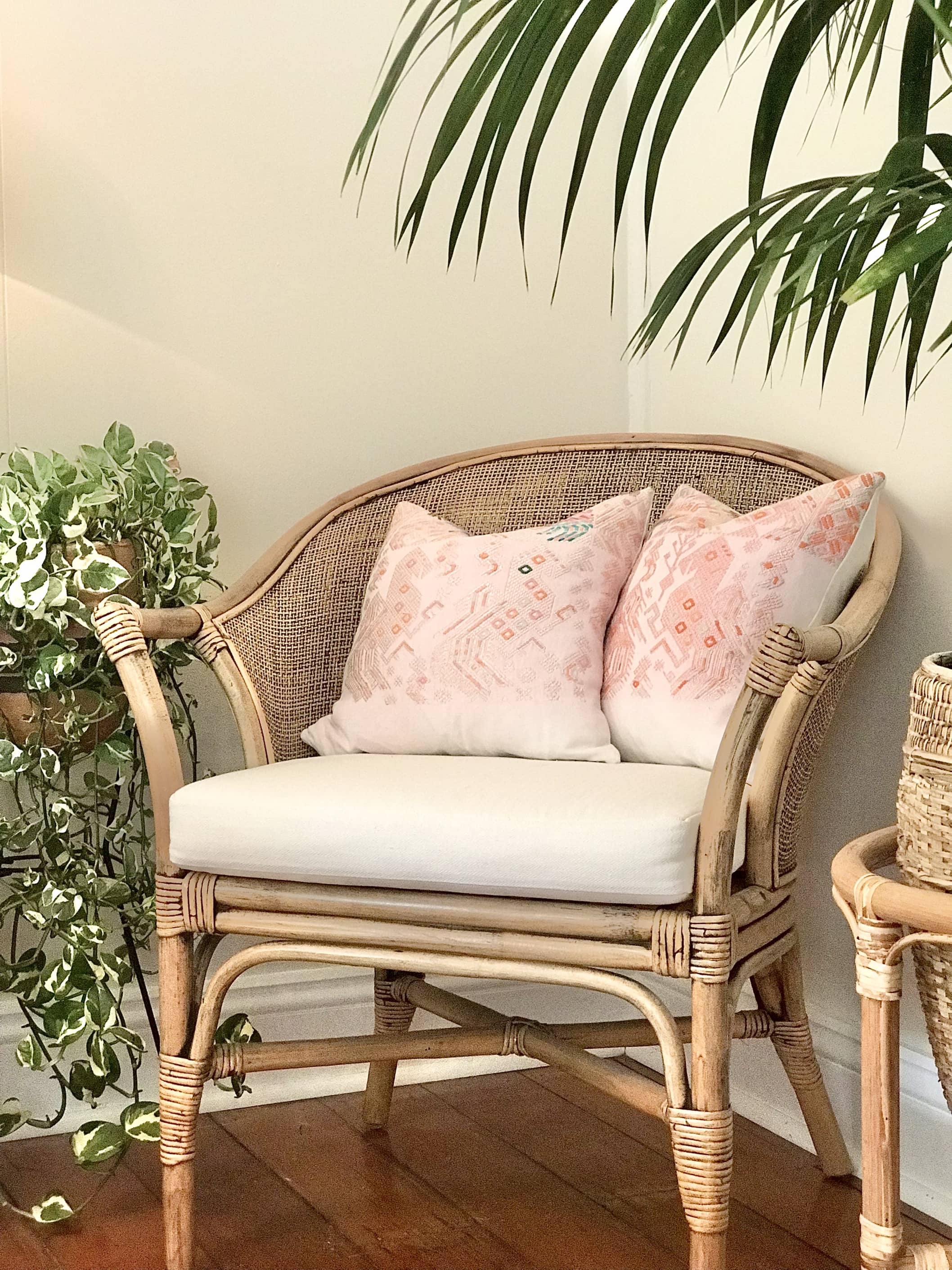 Huipil Pillows - Pale Pink Nahuala V