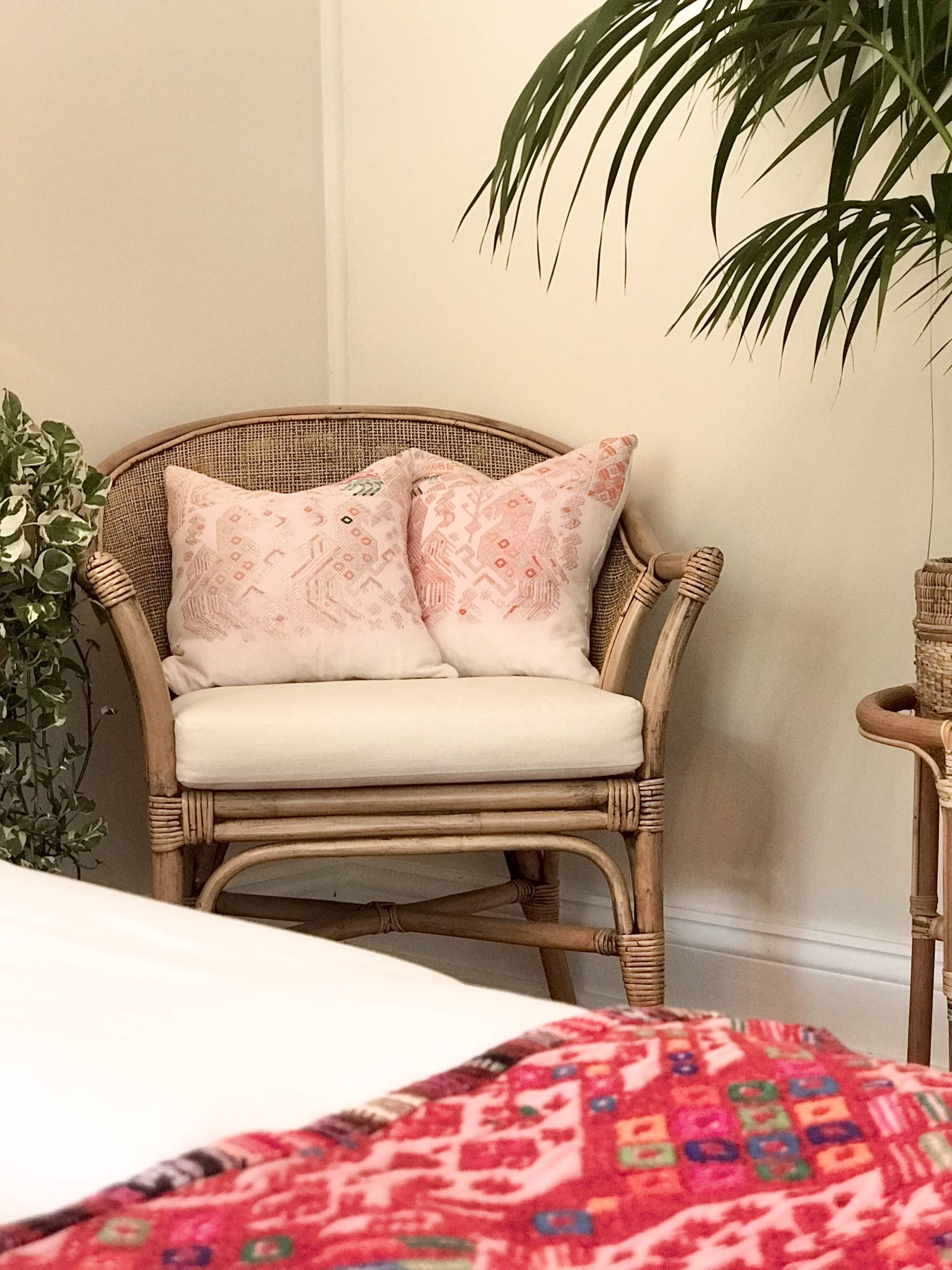 Huipil Pillows - Pale Pink Nahuala V