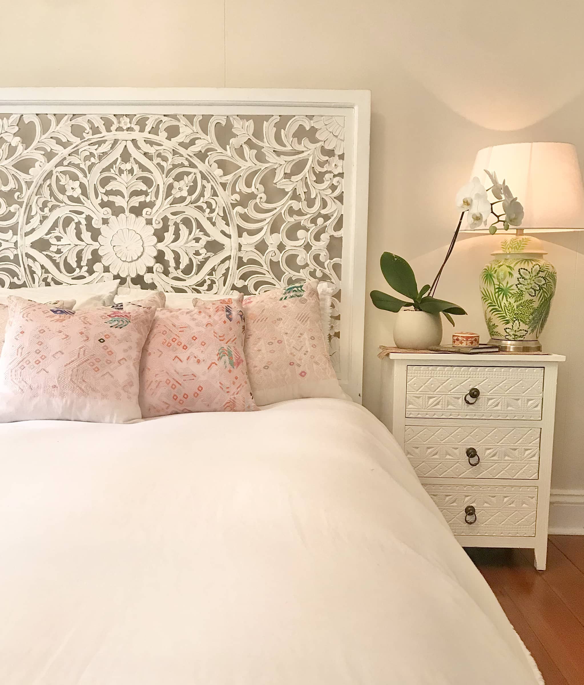 Huipil Pillows - Pale Pink Nahuala V