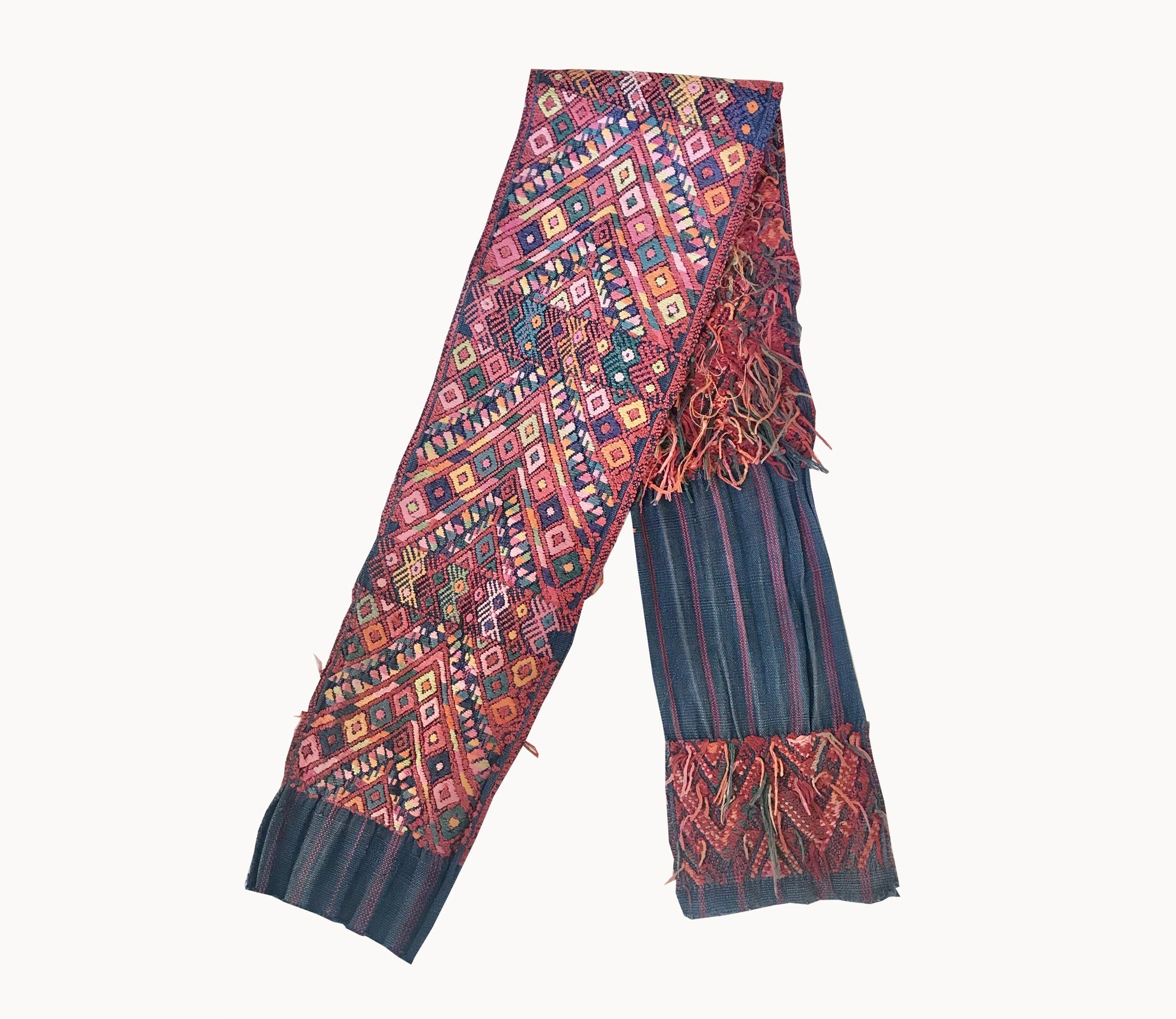 Guatemalan Textile, fragment of a Nahuala tocoyal