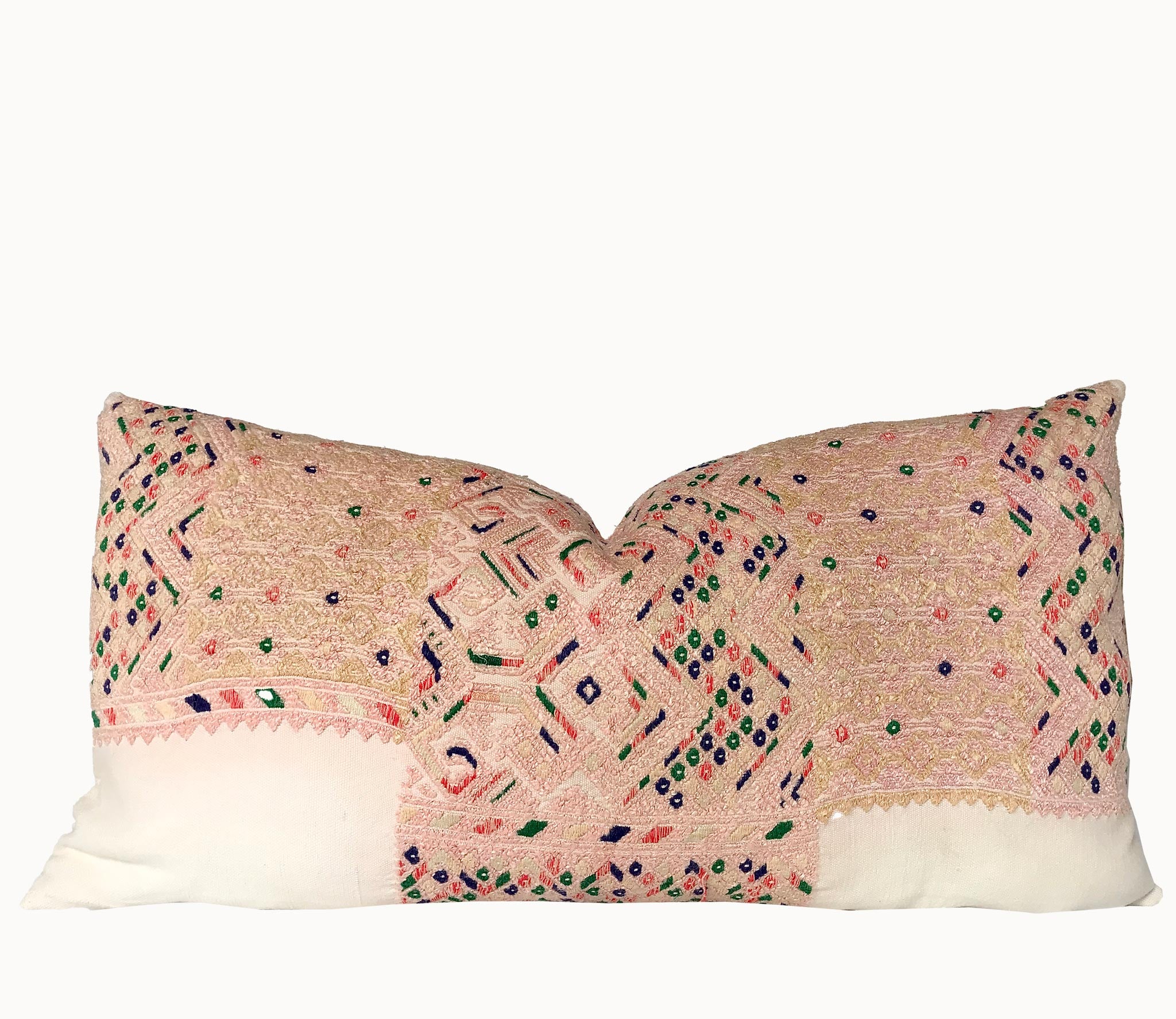 Huipil Pillow - Pink Nahuala IV