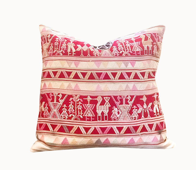Guatemalan Huipil Pillow - Nebaj VI
