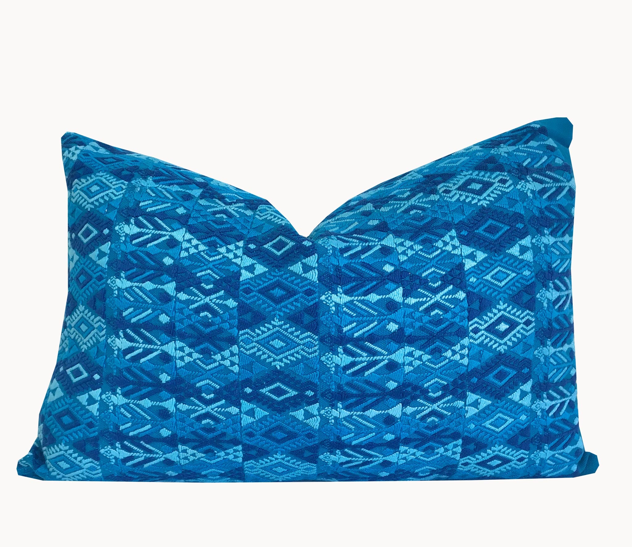 Guatemalan Huipil Textile Pillows, vintage, hand embroidered bohemian cushions