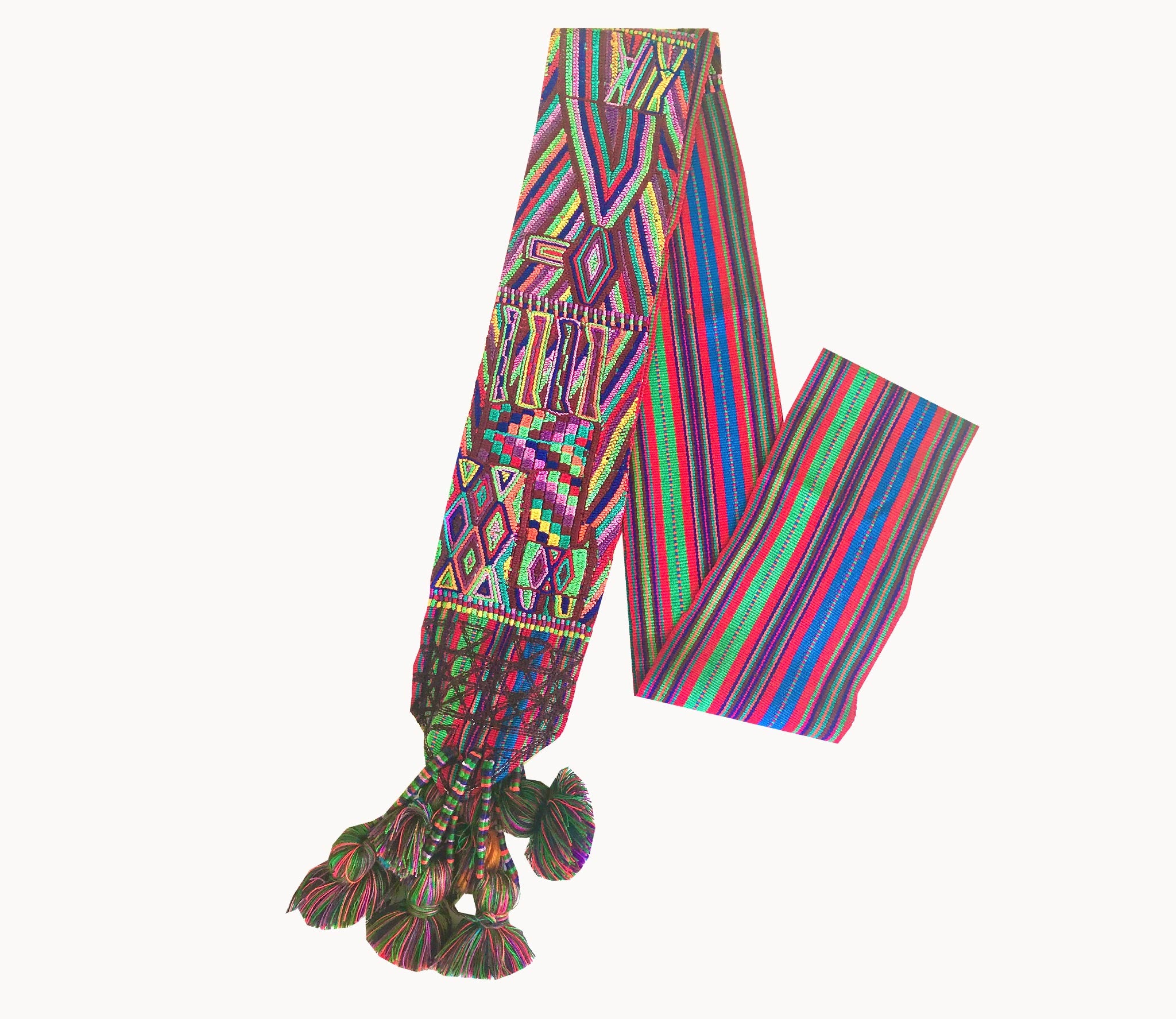 Guatemalan Textile, boho table runner, originally a Nebaj tocoyal