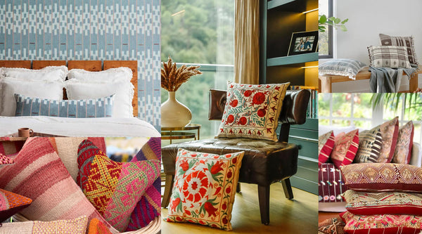 Emerging Vintage Textile Cushion trends and ideas for showcasing them in your home