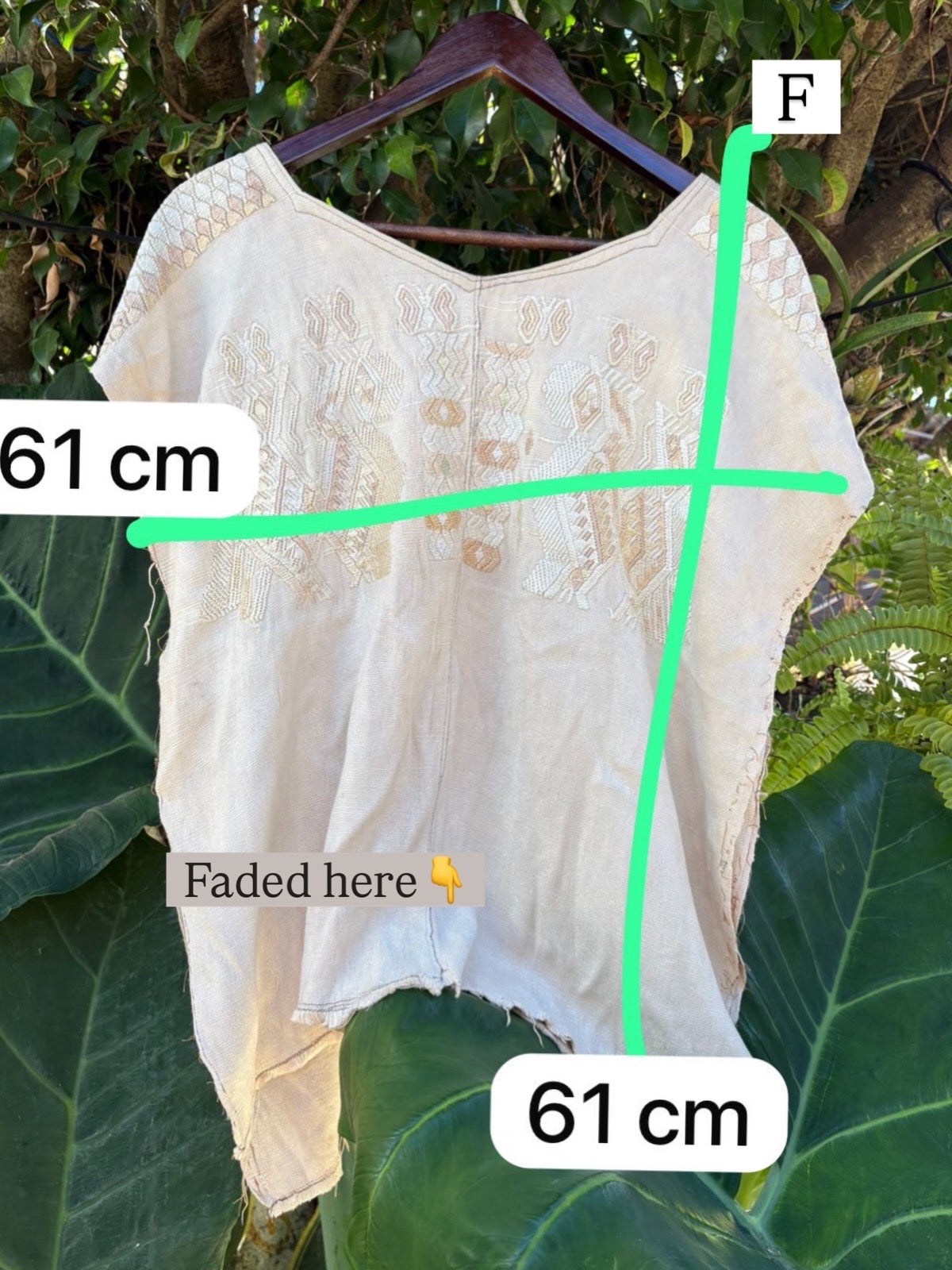 (*reservado para Sarah*) Huipil de Chajul color crema