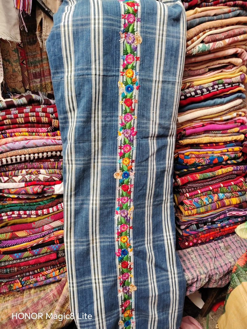 Plaid indigo Chichi corte (Reserved for Sarah)