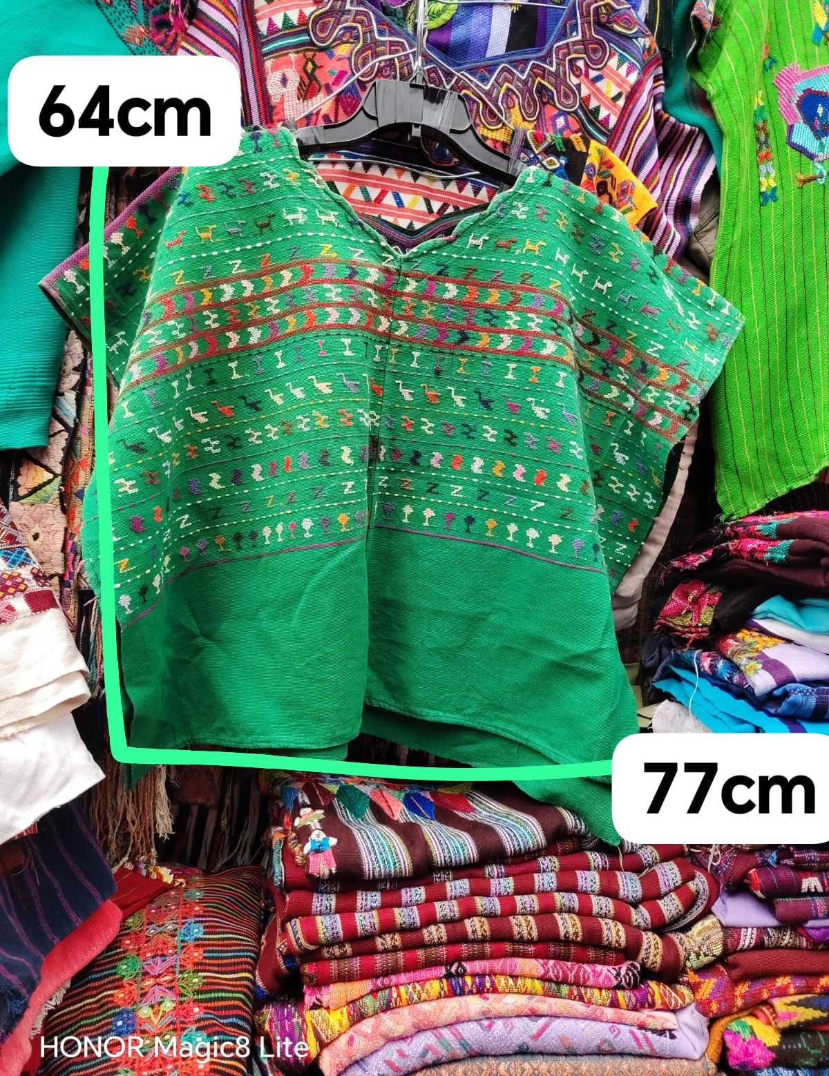 Shamrock green San Lucas huipil #4-125