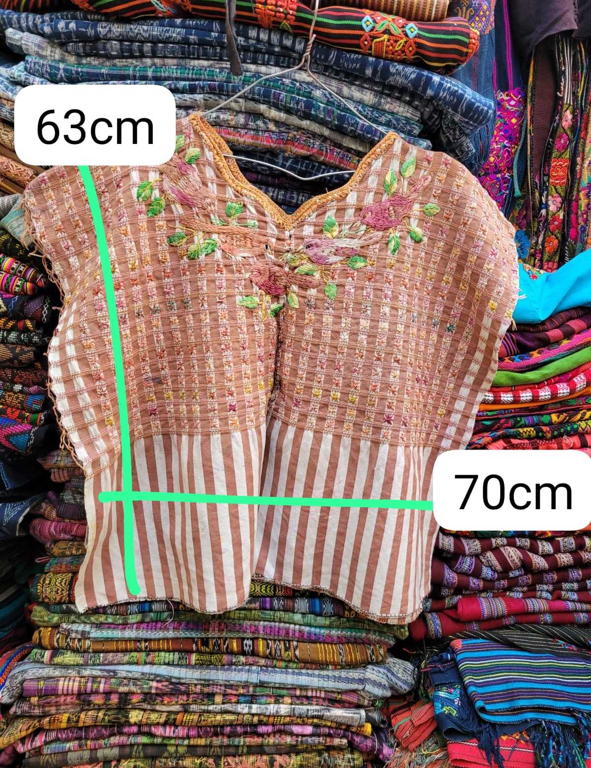 Salmon Santiago huipil #2-121