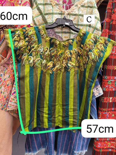 Green Santiago huipil for April