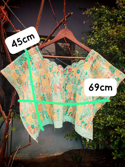 Blue green yellow Coban huipil (Reserved for April)