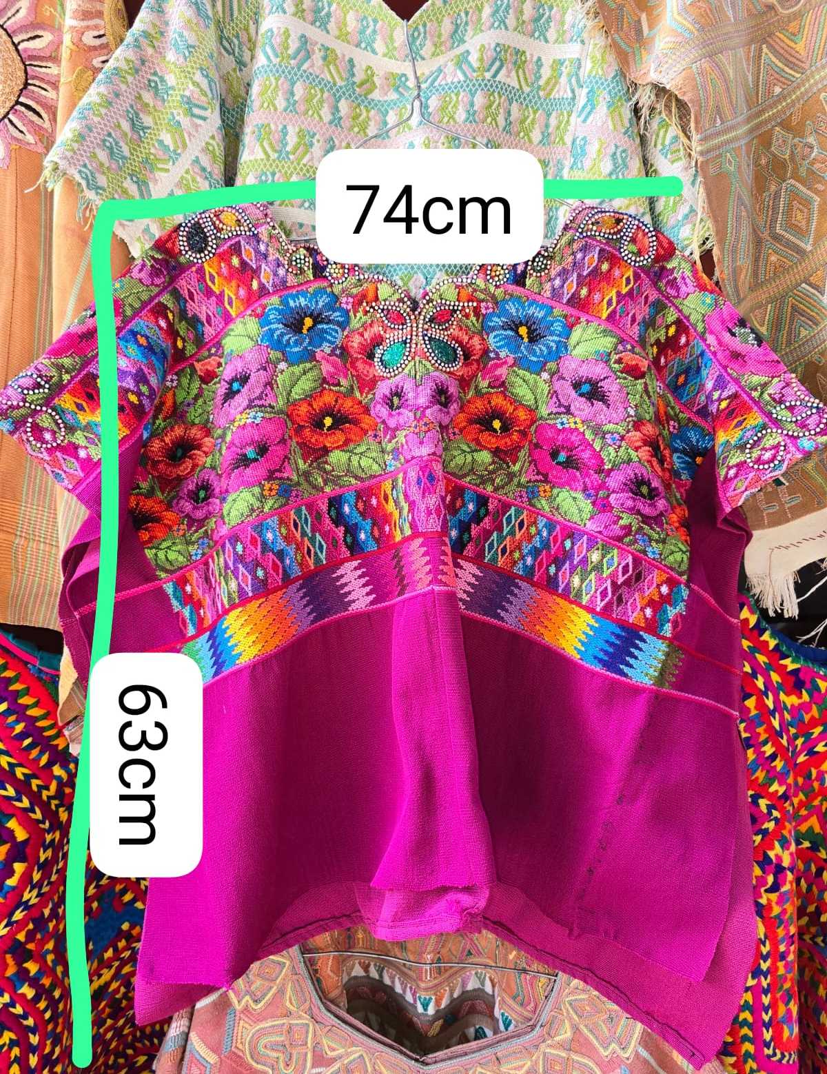 Bright Fuchsia Comalapa Huipil #6-251