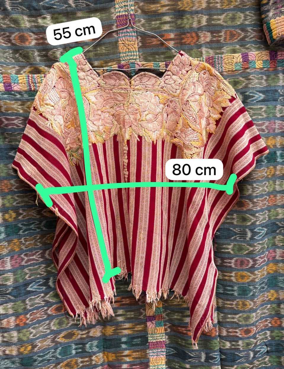 Gold and burgundy Patzun huipil #4-273