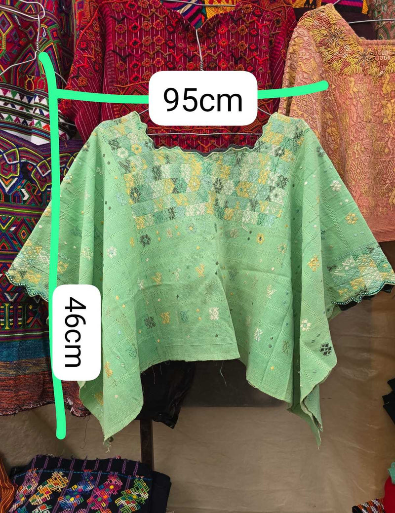 Lolly green Coban huipil #6-171