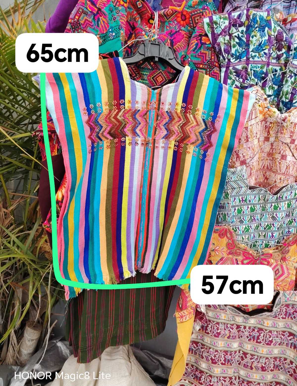 Colourful striped zigzag Atitlan huipil #4-196
