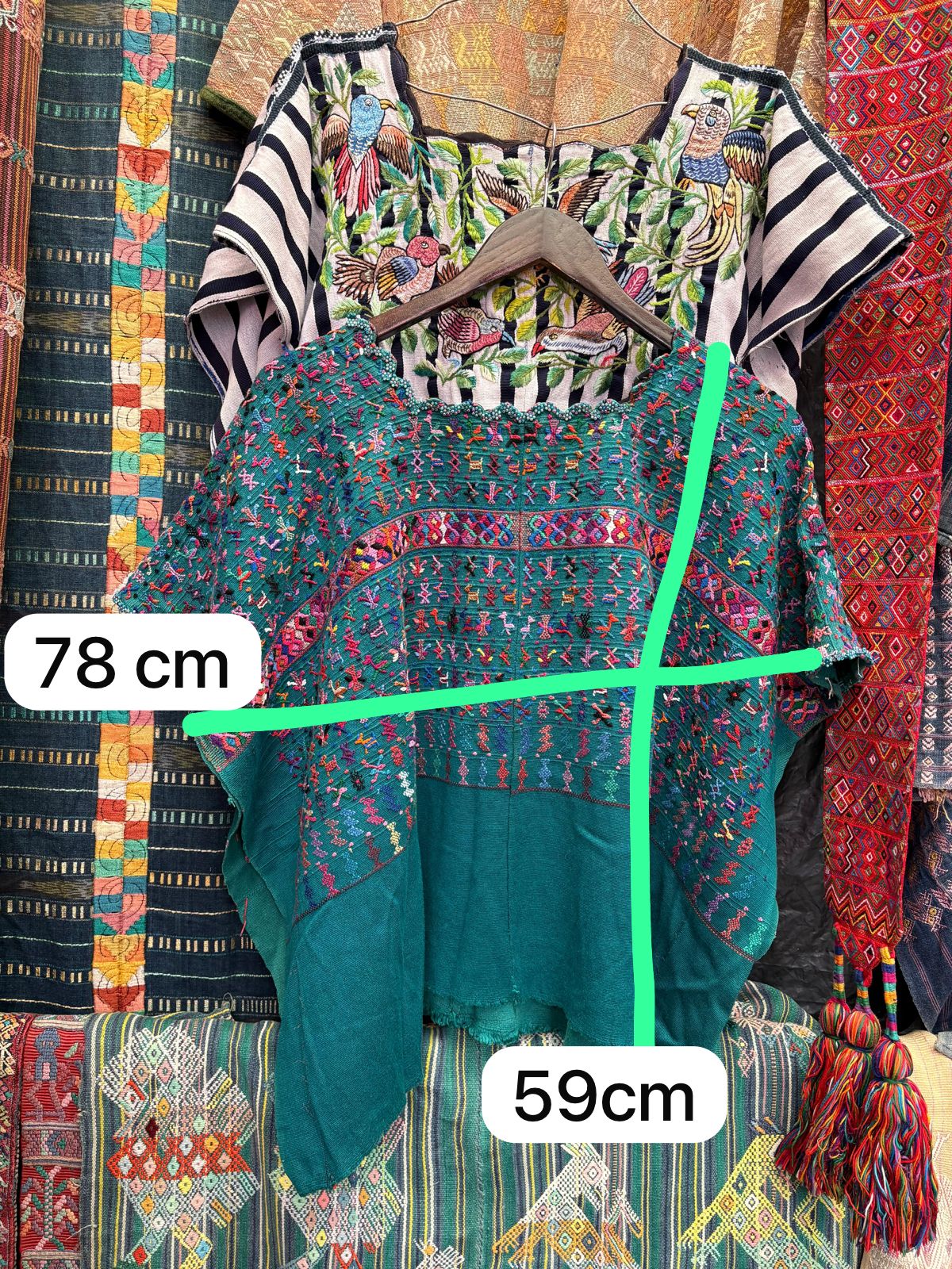 Turquoise San Lucas huipil (reserved for Anne)