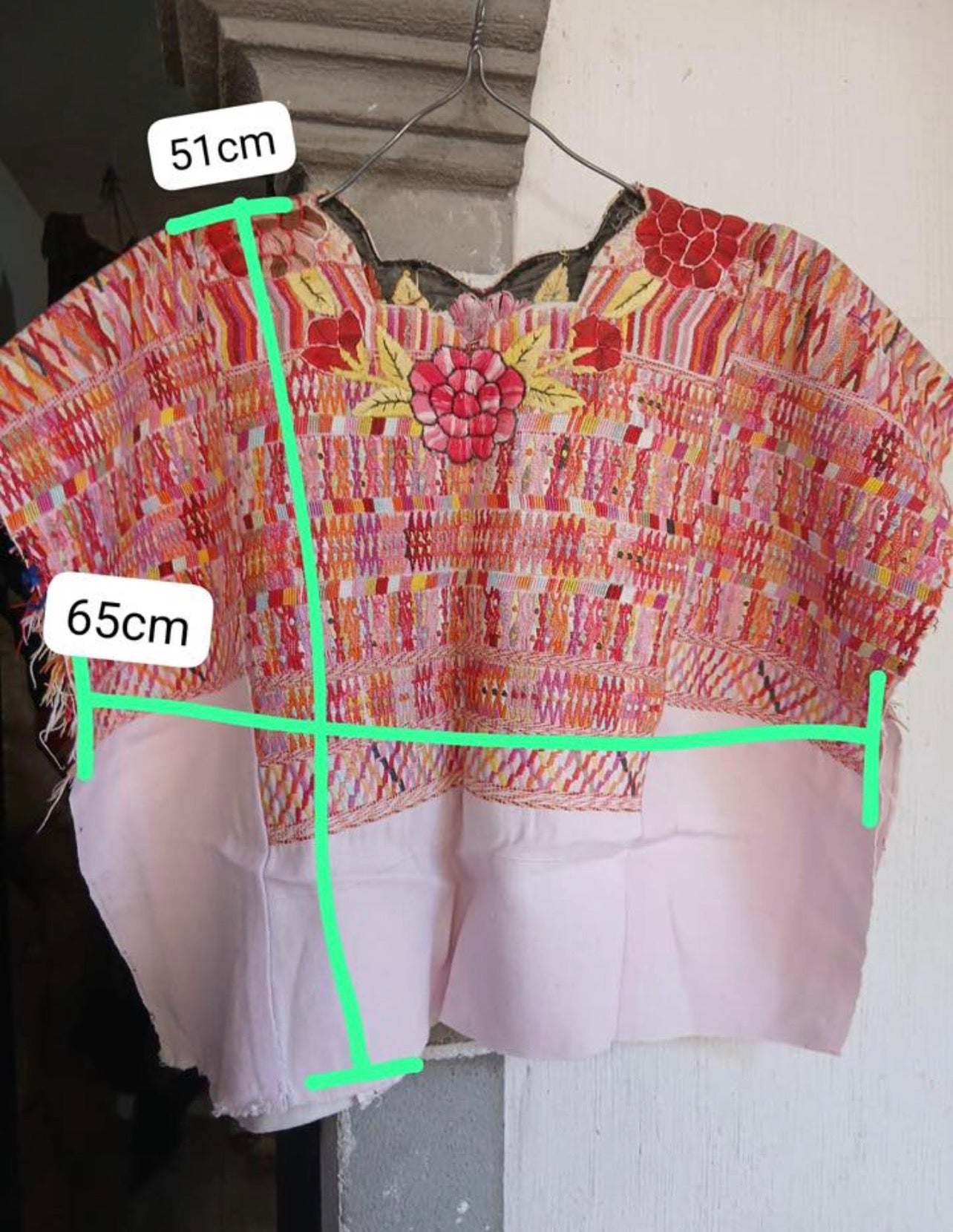 Pink San Juan Cotzal huipil (reserved for Sarah)