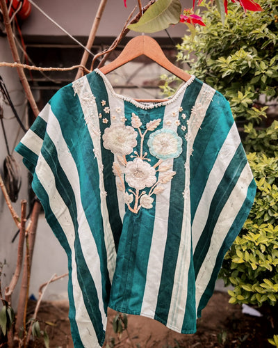 Floral Santiago huipil for Heather