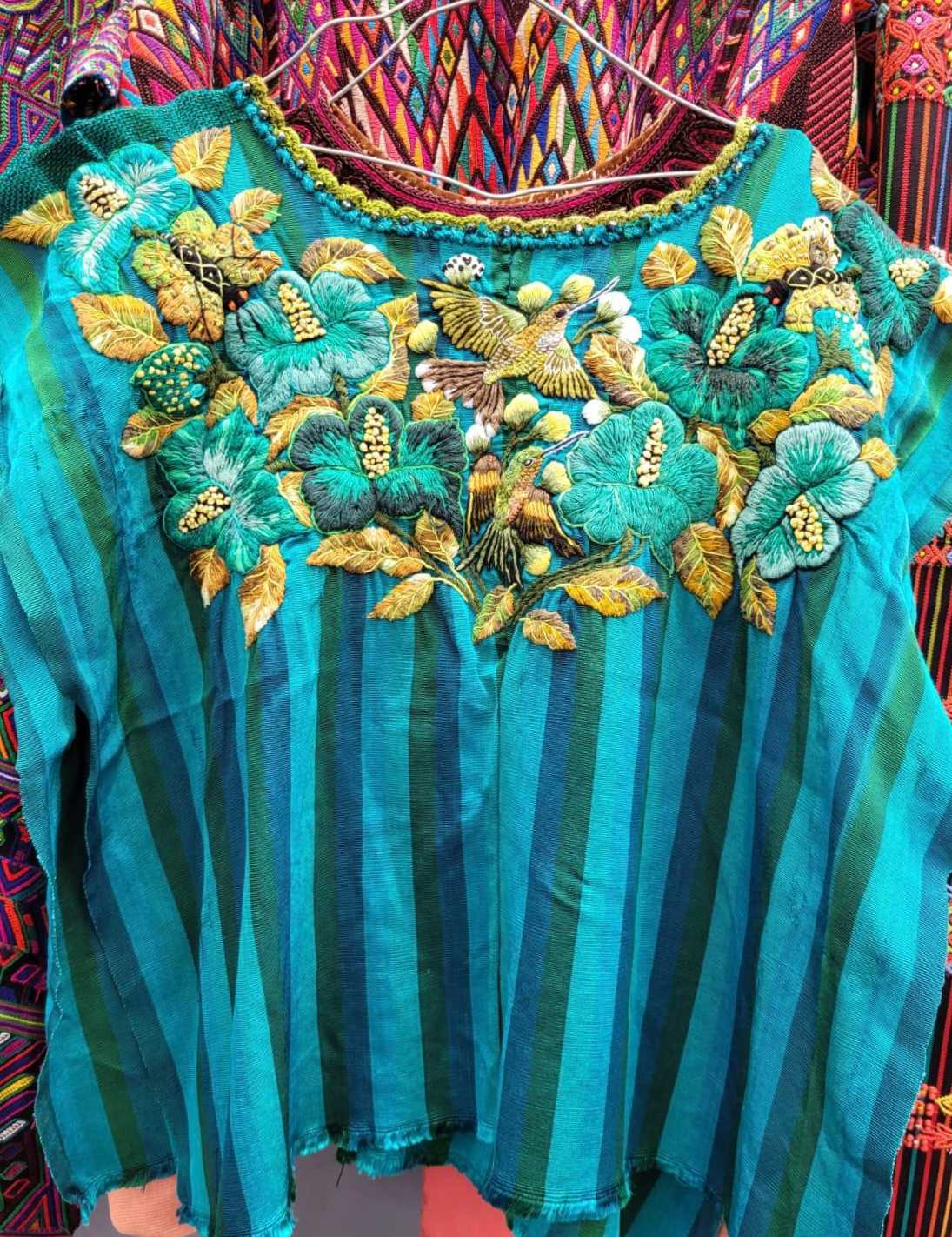 (*reservado para Kathryn*) Huipil de Santiago Turquesa #1-43