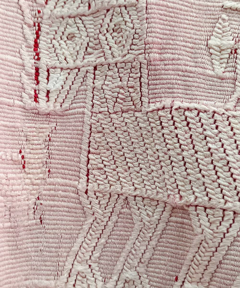 Vintage Guatemalan huipil with handwoven Mayan embroidery