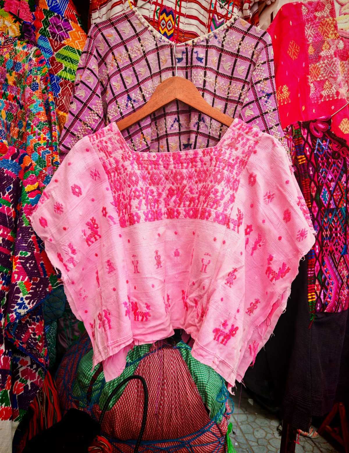 Lolly pink Coban huipil #6-35