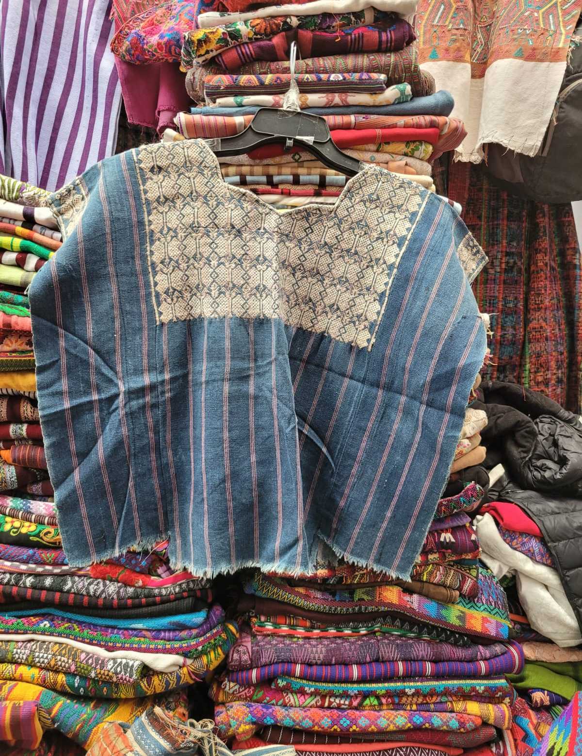 Indigo Xejuyub huipil #3-39