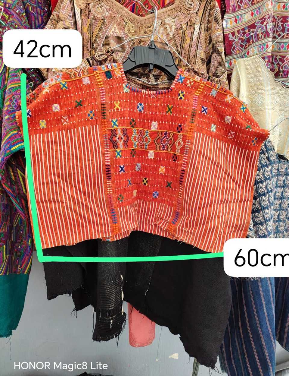 Warm red Colotenango huipil #5-375