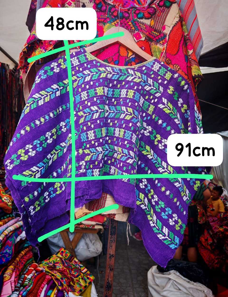 Purple Coban huipil #5-14