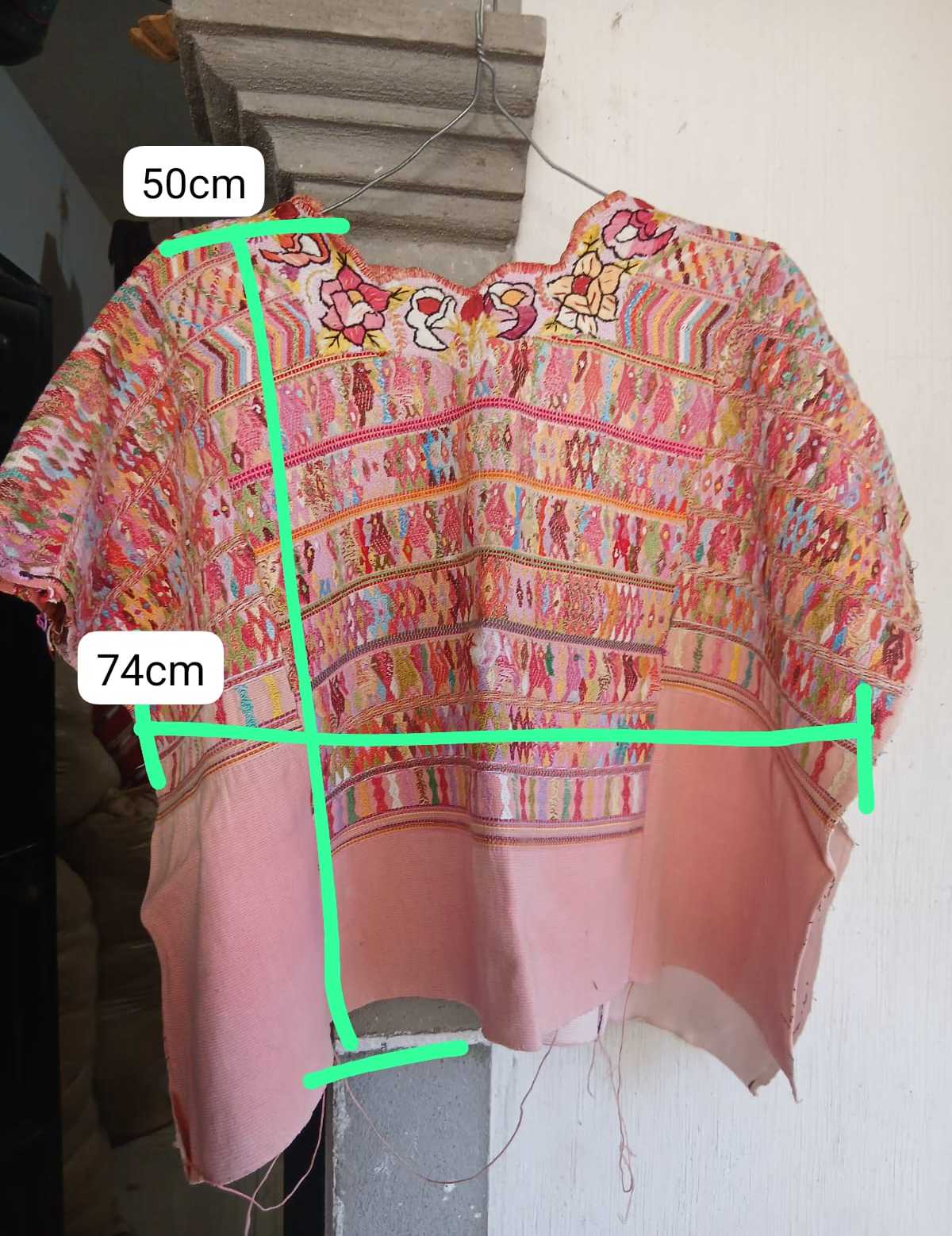 Huipil de San Juan Cotzal de durazno #2-29