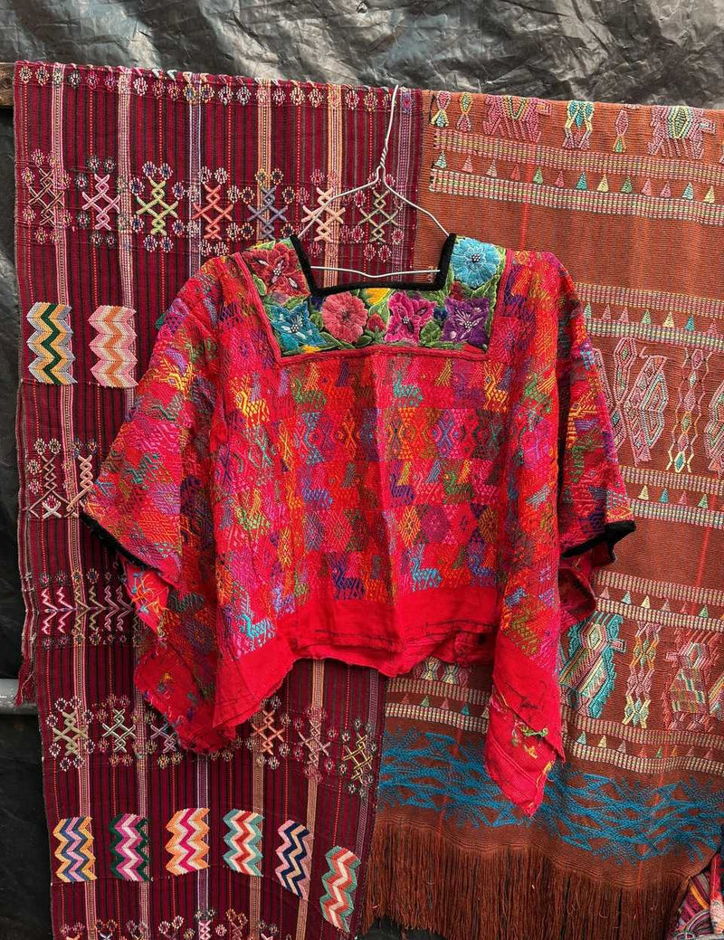 Elaborate neckline Coban huipil #5-387