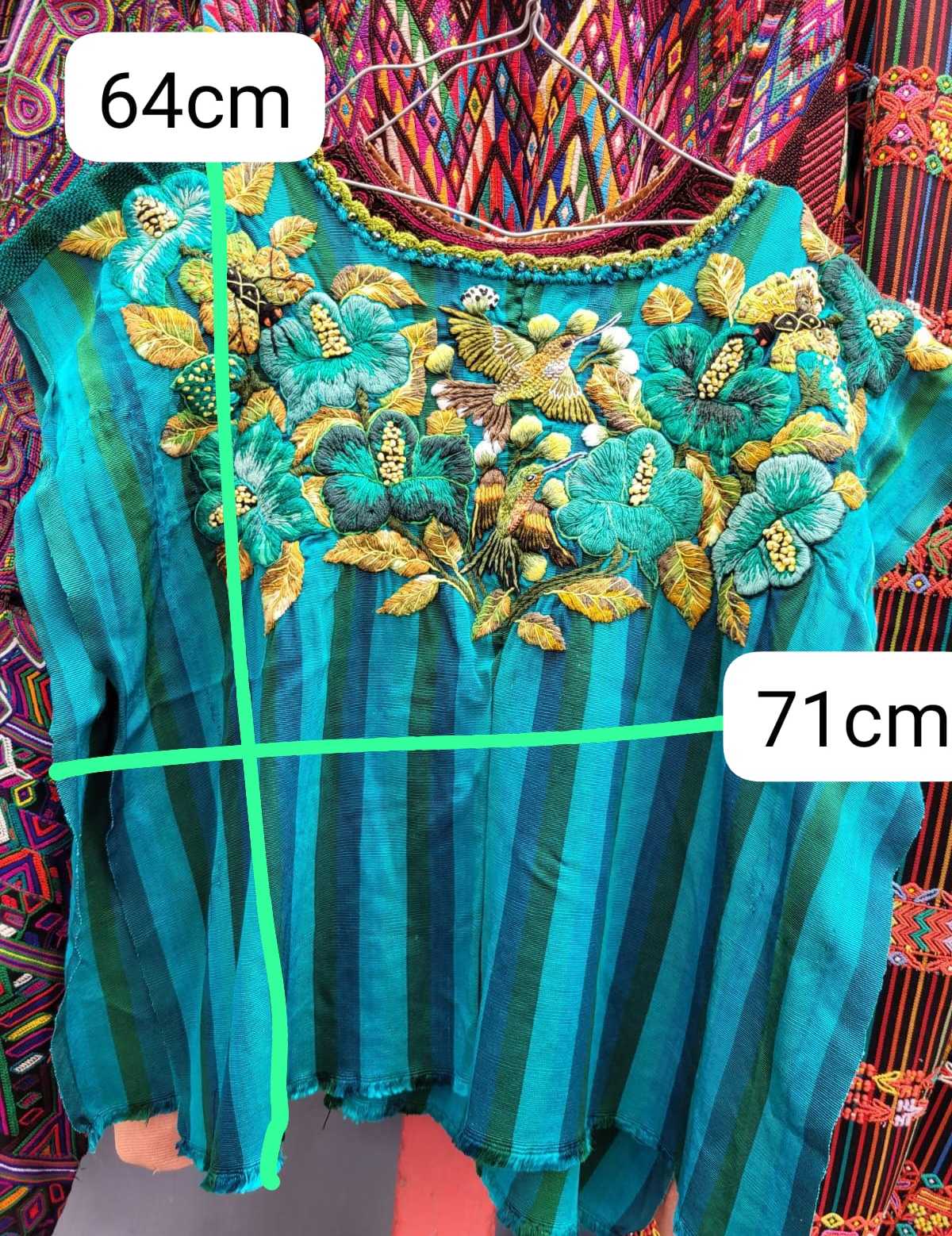 (*reservado para Kathryn*) Huipil de Santiago Turquesa #1-43