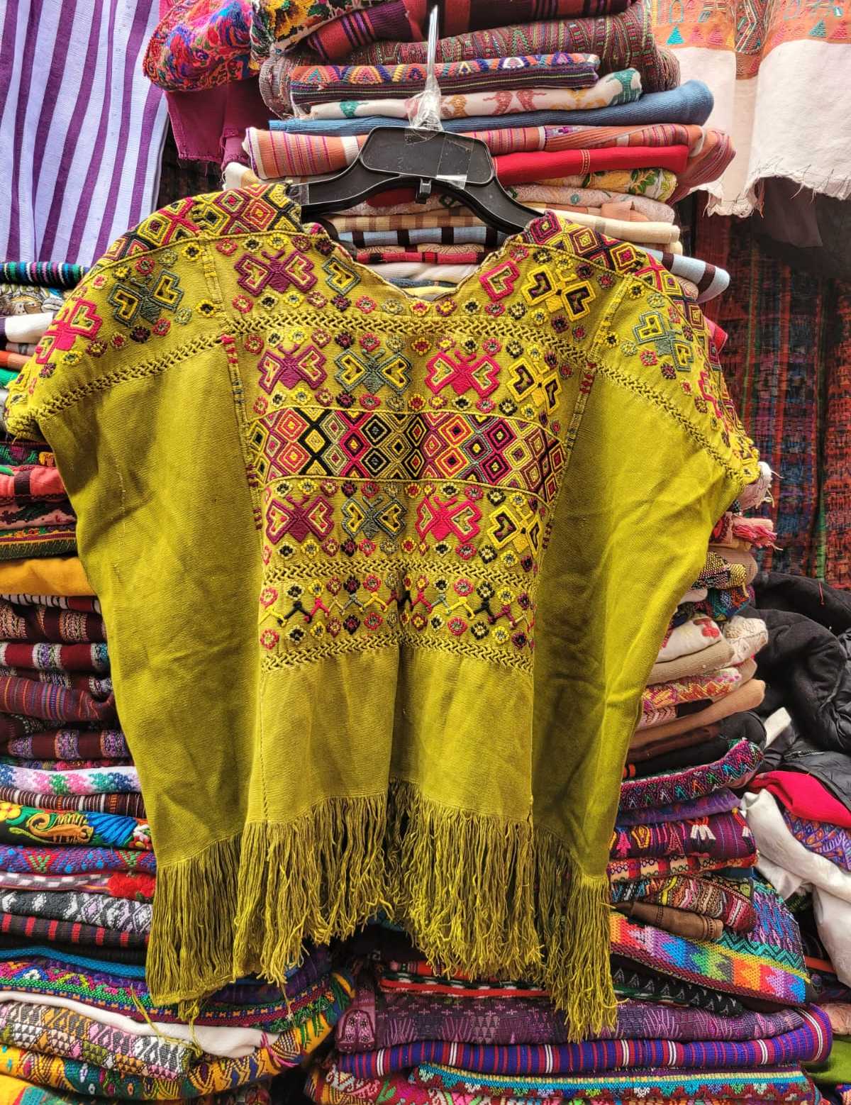 Chartreuse Colotenango huipil #3-32