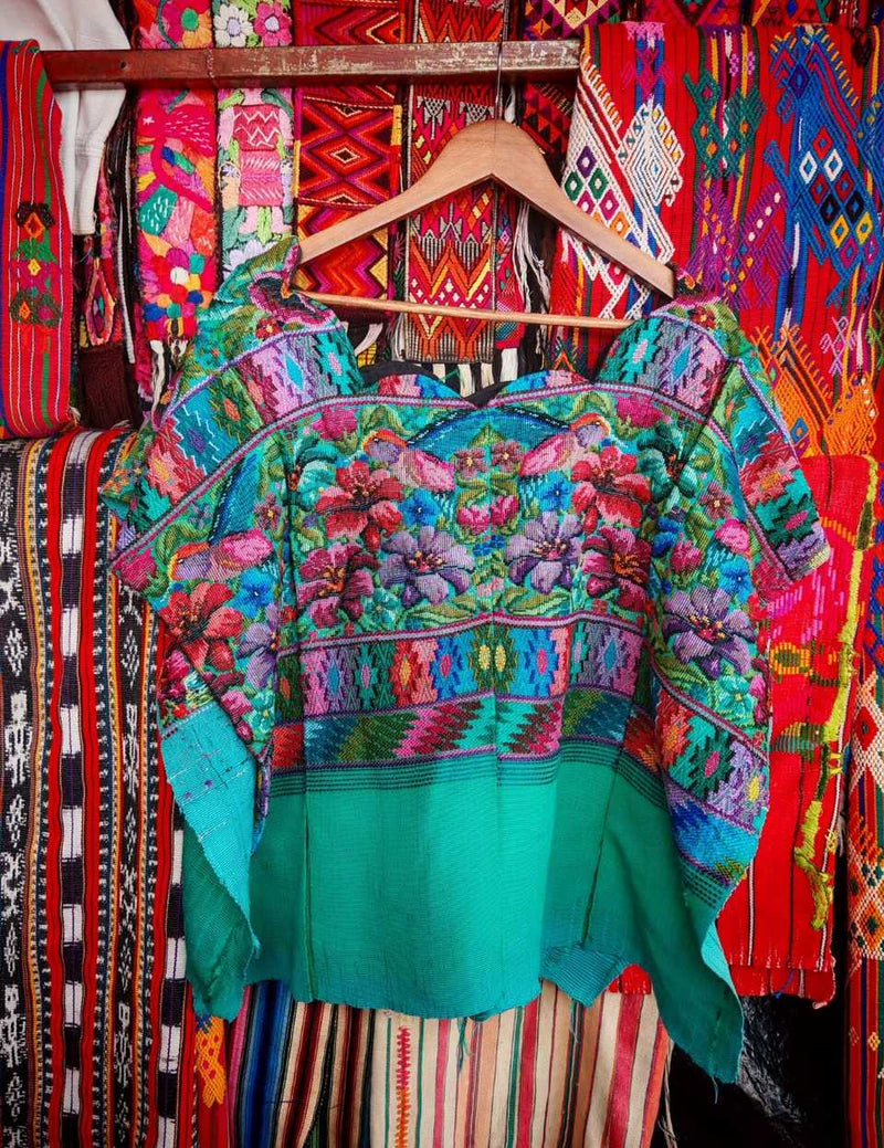 Turquoise Aguas Calientas huipil #6-89
