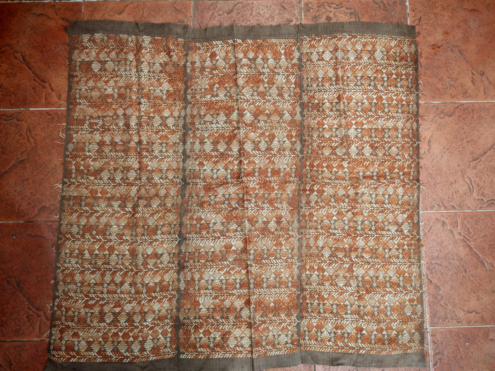 Brown embroidered tablecloth (Reserved for Sarah)