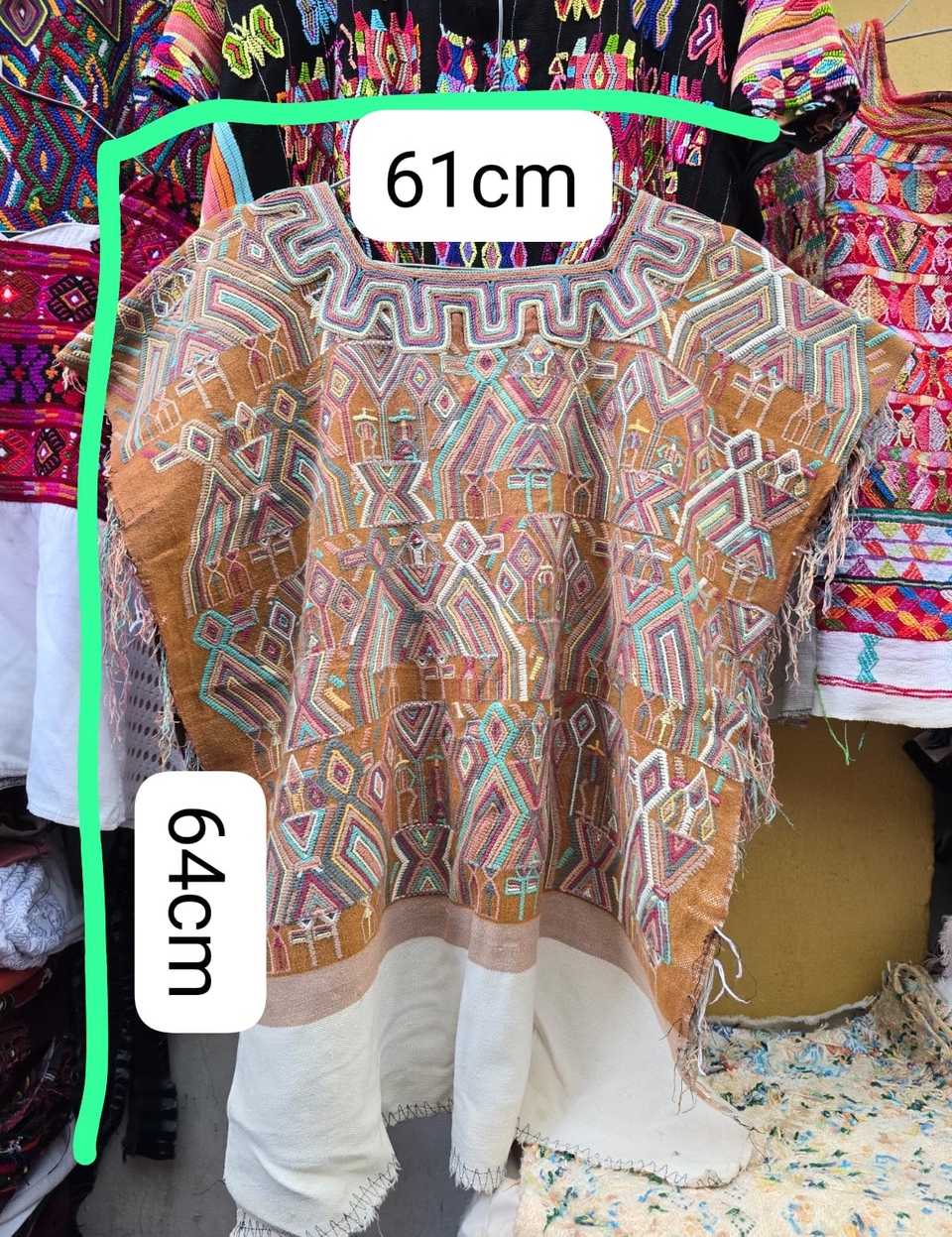 Warm brown Nebaj huipil #5-93