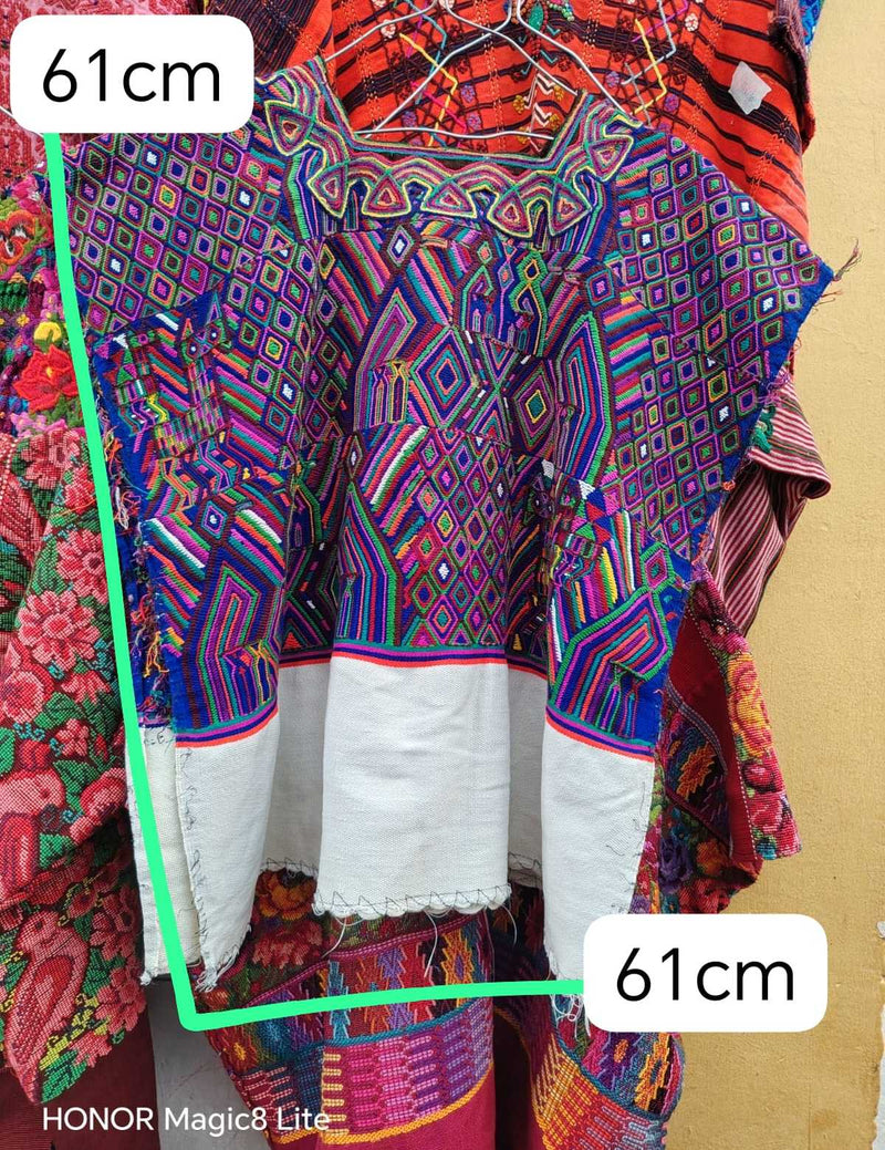 Blue and Berry Nebaj Huipil #6-342