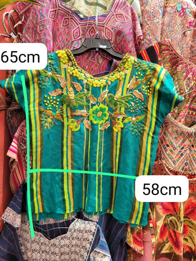 Turquoise Santiago huipil (Reserved for April)