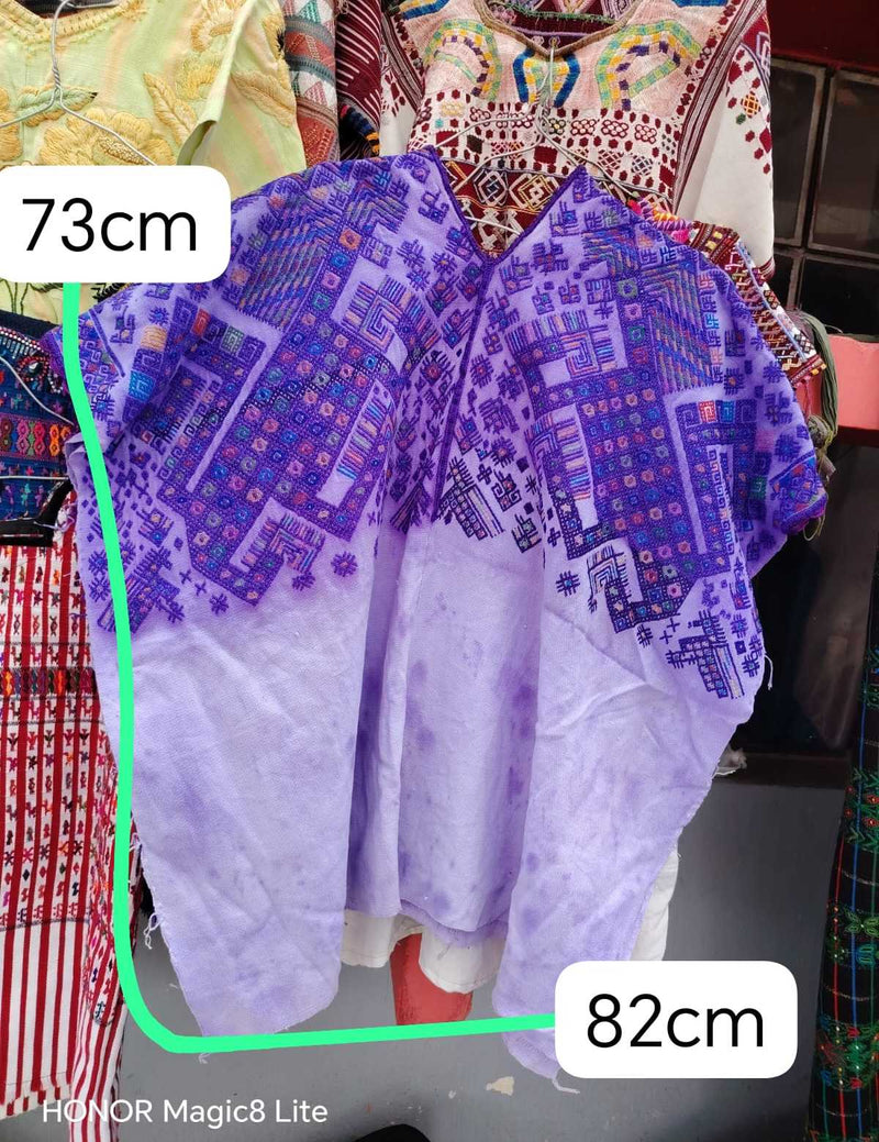 Purple Nahuala huipil #6-67