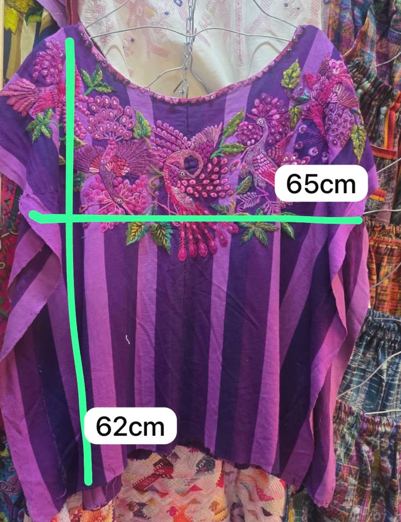 Purple Santiago huipil #1-61