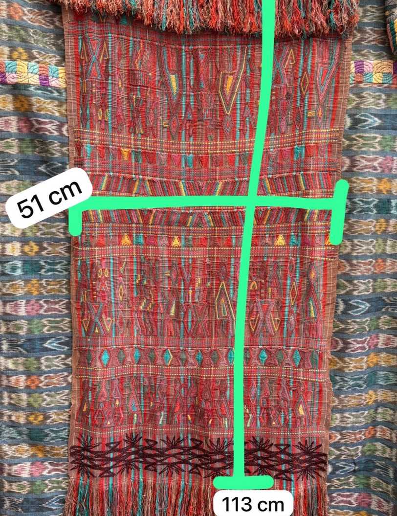 Faded red Nebaj tzute #4-272