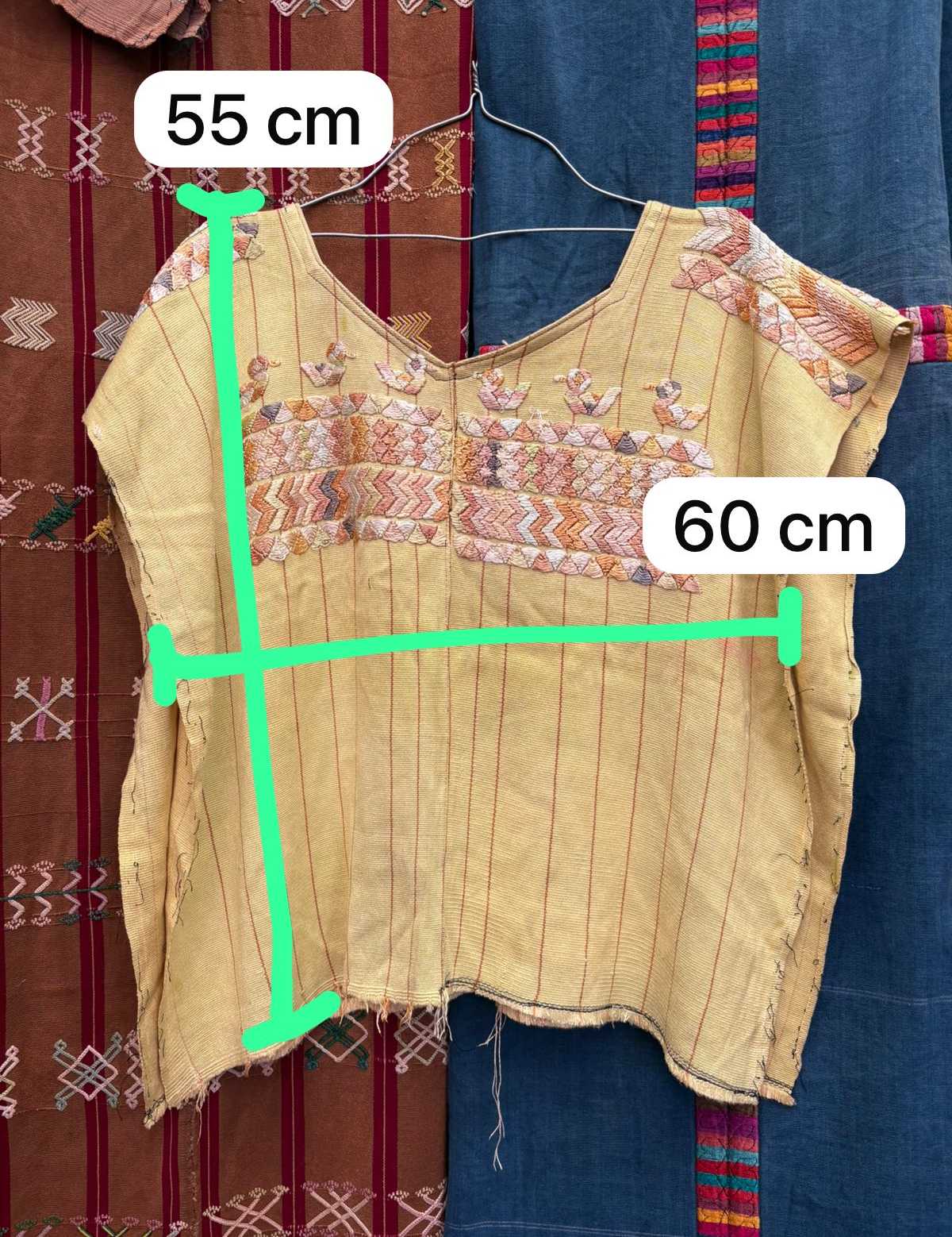 Yellow Chajul huipil #4-68