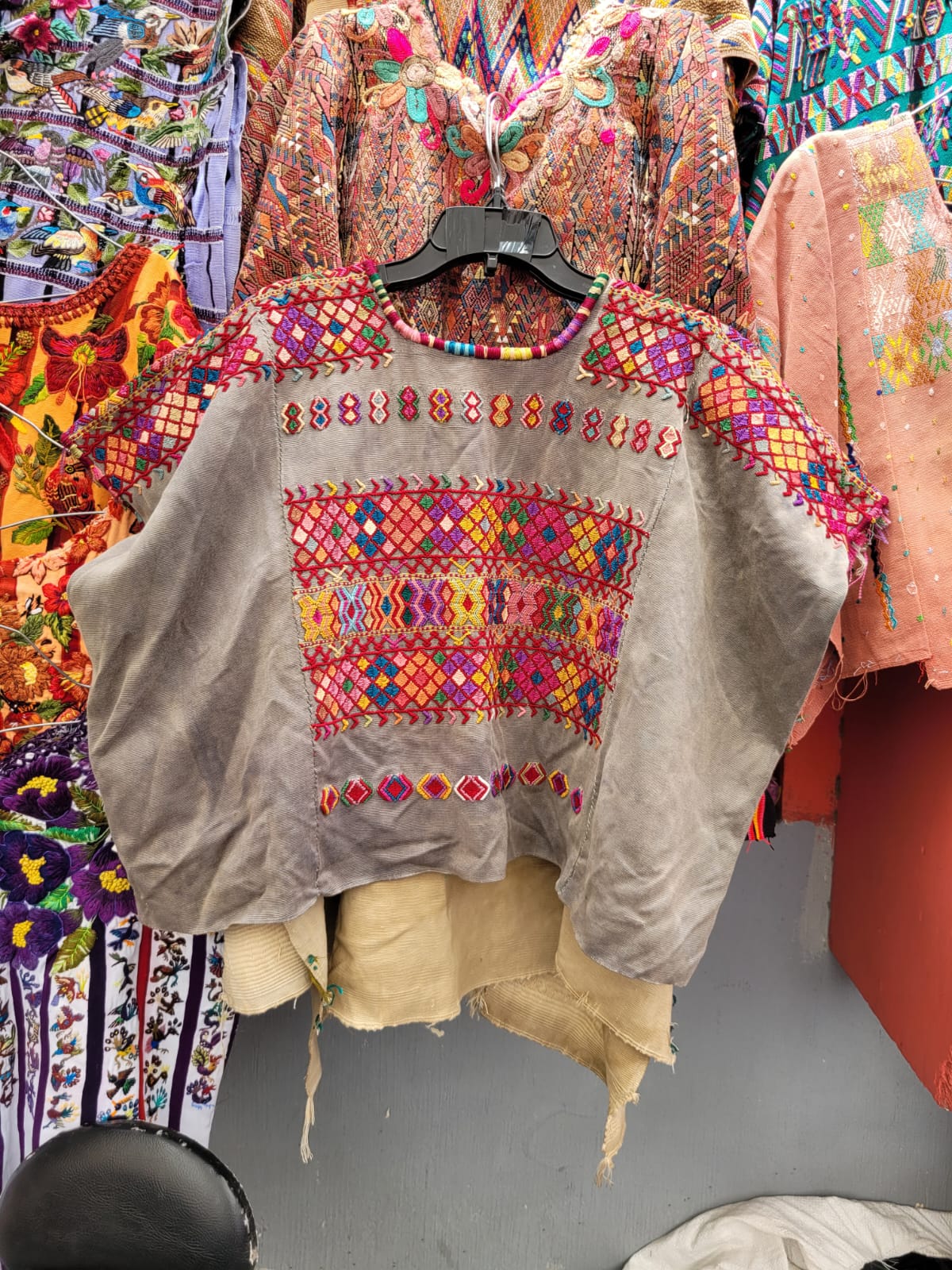 Grey Colotenango huipil for Sarah