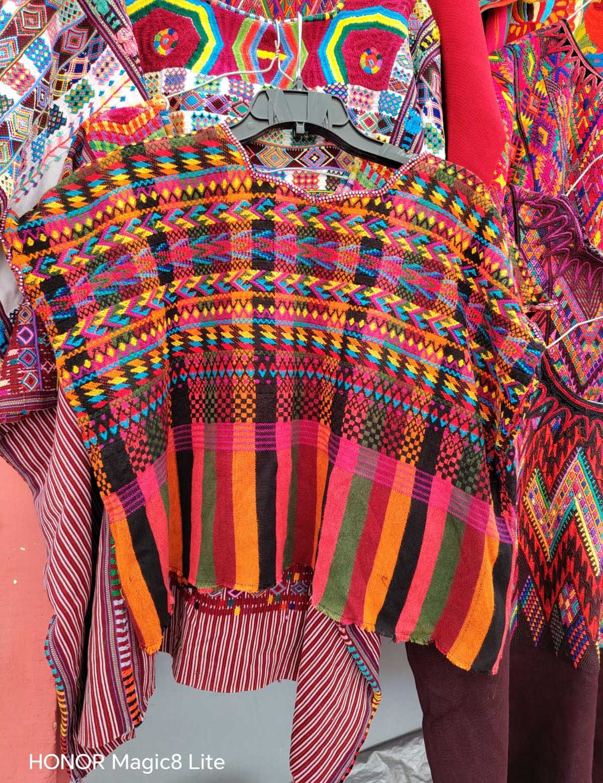 Pink and red Comalapa Huipil #6-209