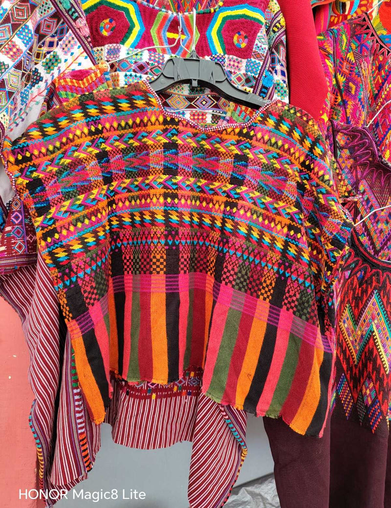 Pink and red Comalapa Huipil #6-209