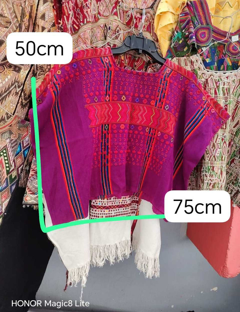 Purple and red Colotenango huipil #5-62