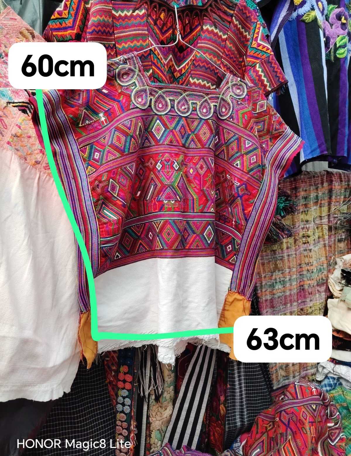 Traditional red Nebaj huipil #4-61