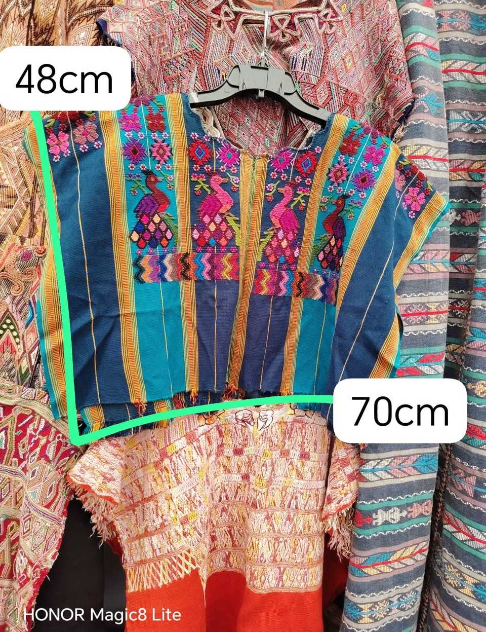 Blue and orange San Lucas Toliman huipil #4-312