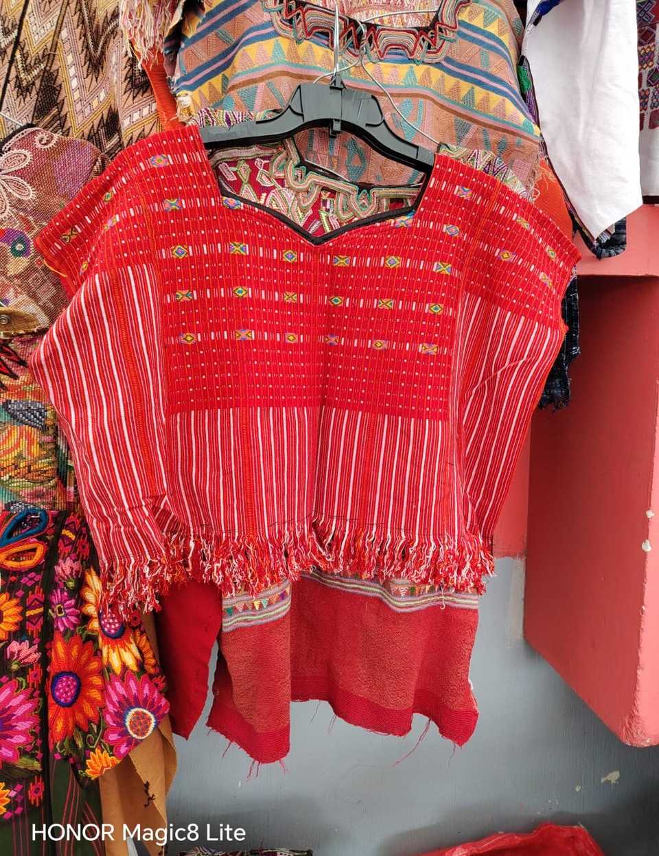 Simple red Colotenango huipil #5-169