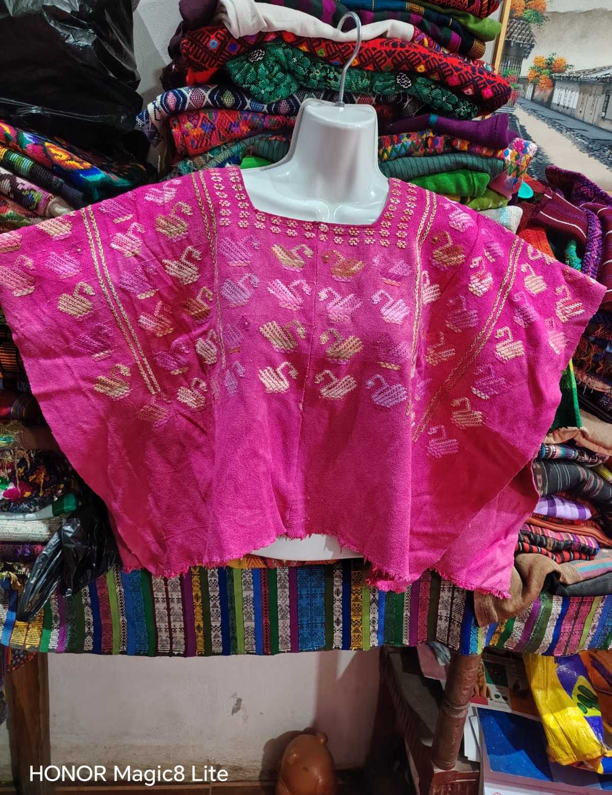 Hot Pink San Lucas Toliman Huipil #6-193